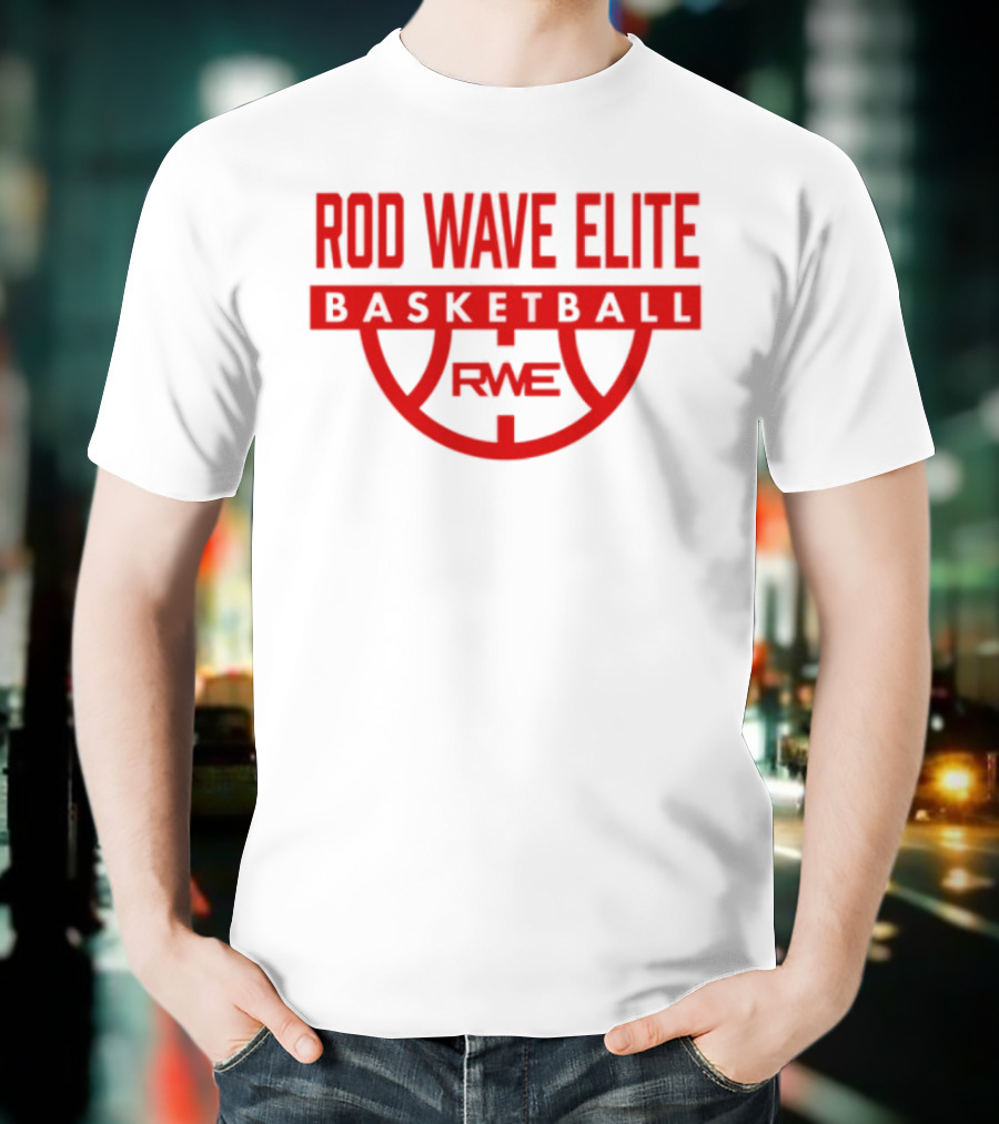 Rod Wave Elite Basketball RWE Performance White T-Shirt