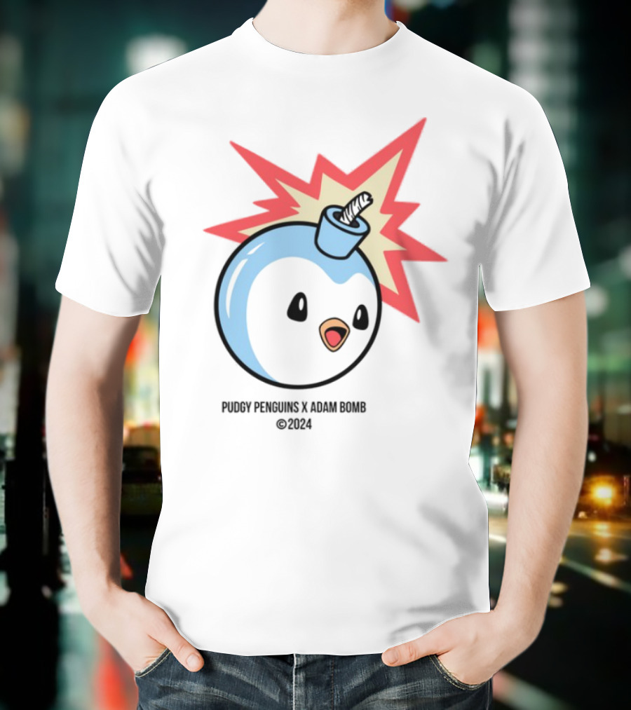 The Hundreds Pudgy Penguins Adam Bomb Collaboration 2023 T-Shirt