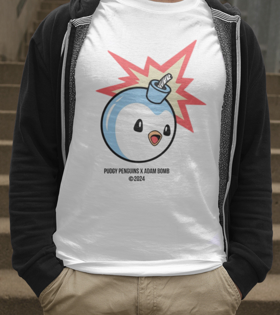 The Hundreds Pudgy Penguins Adam Bomb Collaboration 2023 T-Shirt