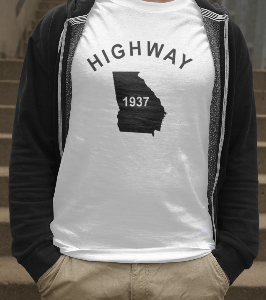 Highway 1937 Georgia Map Design Tyrus T-Shirt