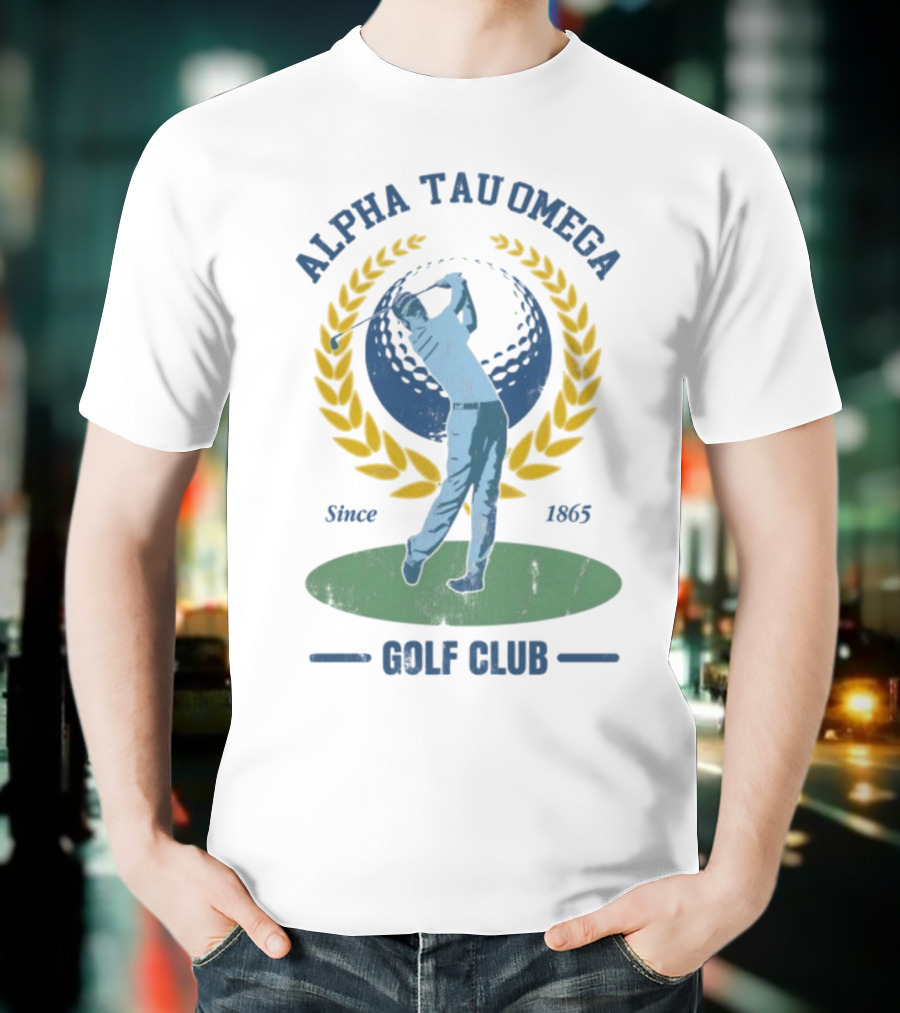 Alpha Tau Omega Golf Club Vintage Design Since 1865 T-Shirt