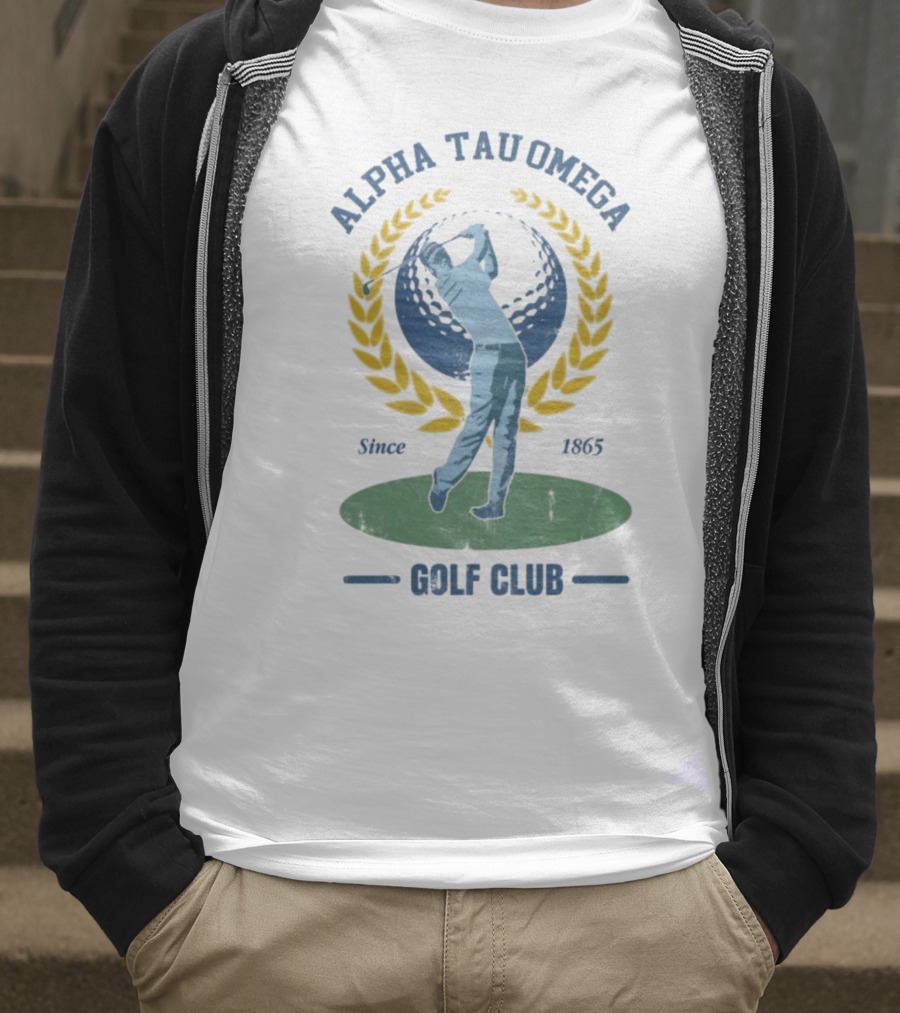 Alpha Tau Omega Golf Club Vintage Design Since 1865 T-Shirt