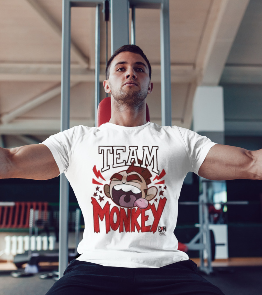 TEAM MONKEY BUNNY VS MONKEY TEAM SUPPORTERS FUN FACE T-Shirt