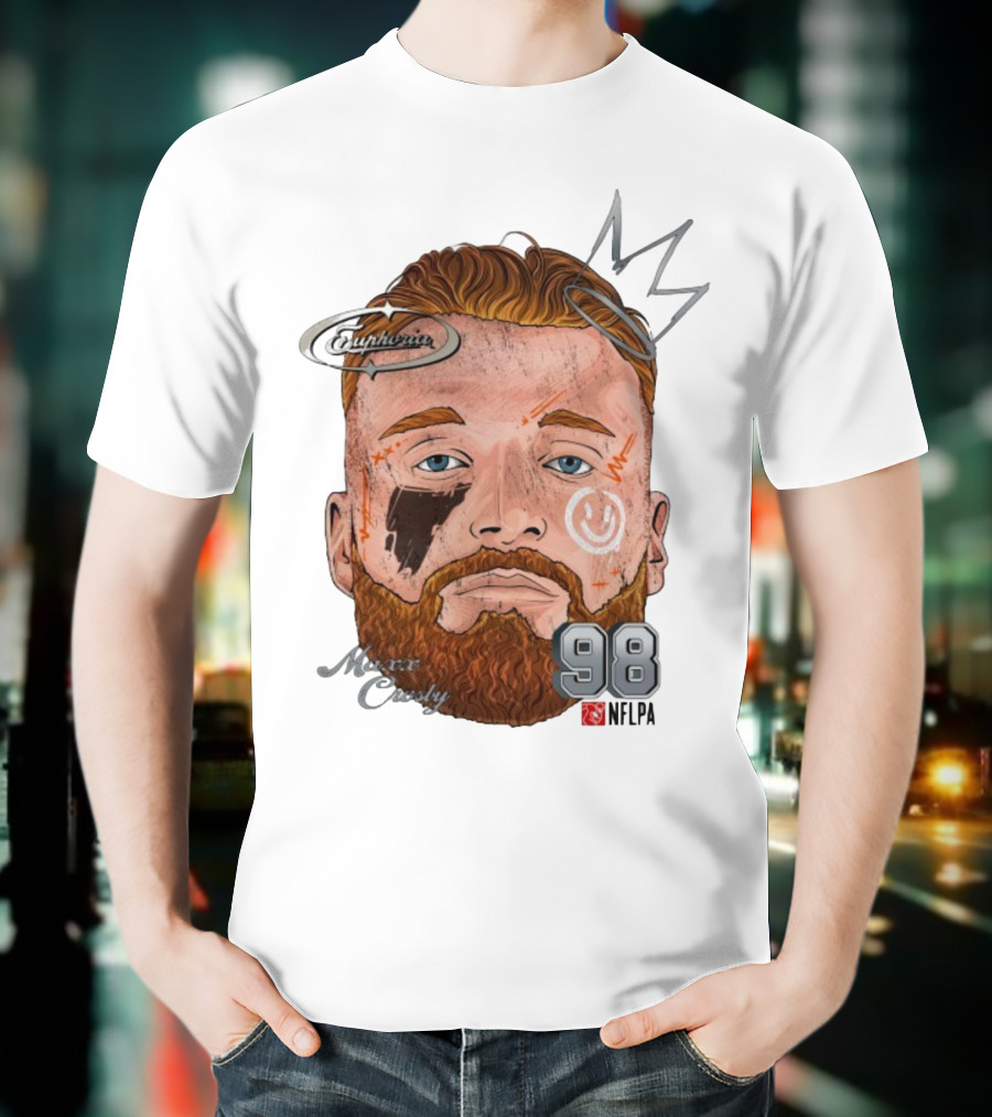 Euphoria Maxx Crosby 98 NFL Fat Head Illustration T-Shirt