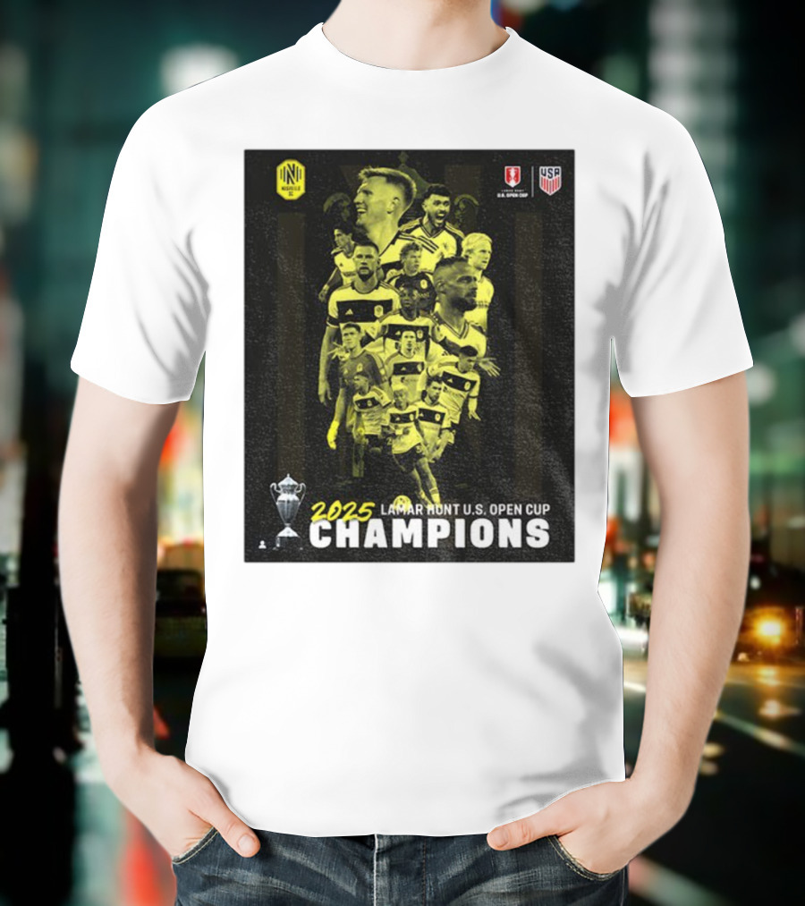 Nashville SC 2025 Lamar Hunt U.S. Open Cup Champions T-Shirt