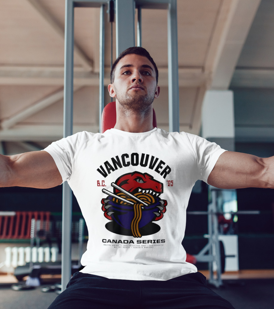 Vancouver BC 2025 Toronto Raptors Noodles Series T-Shirt