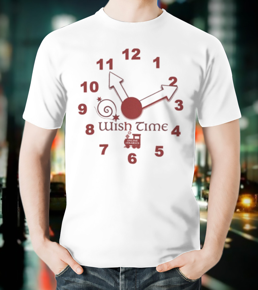 Wish Time With Train And Spirals Theme T-Shirt