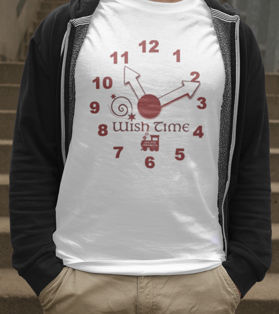 Wish Time With Train And Spirals Theme T-Shirt