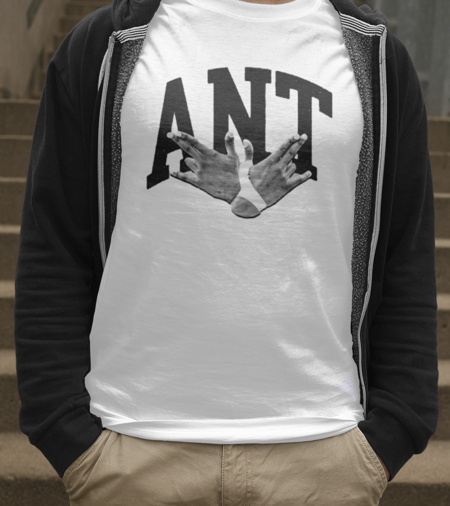 ANT Hand Sign Gesture Celebrity Concept T-Shirt