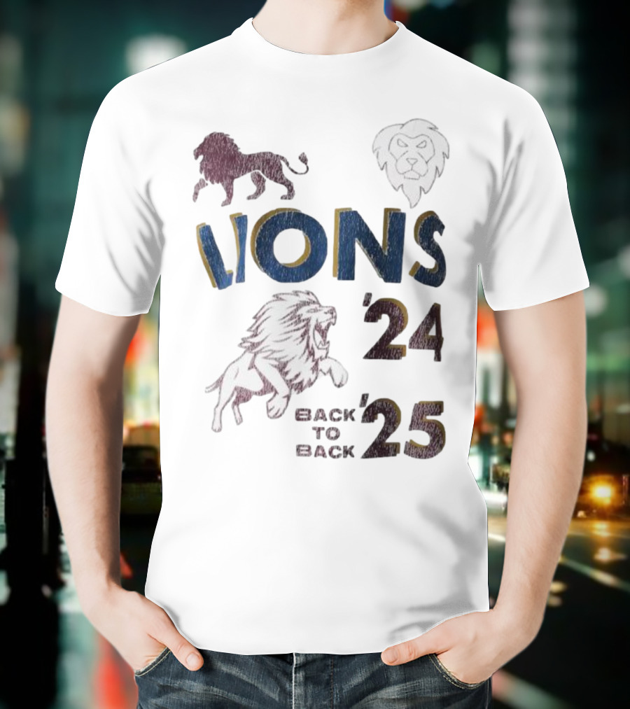 Lions Pride Back To Back '24 '25 T-Shirt