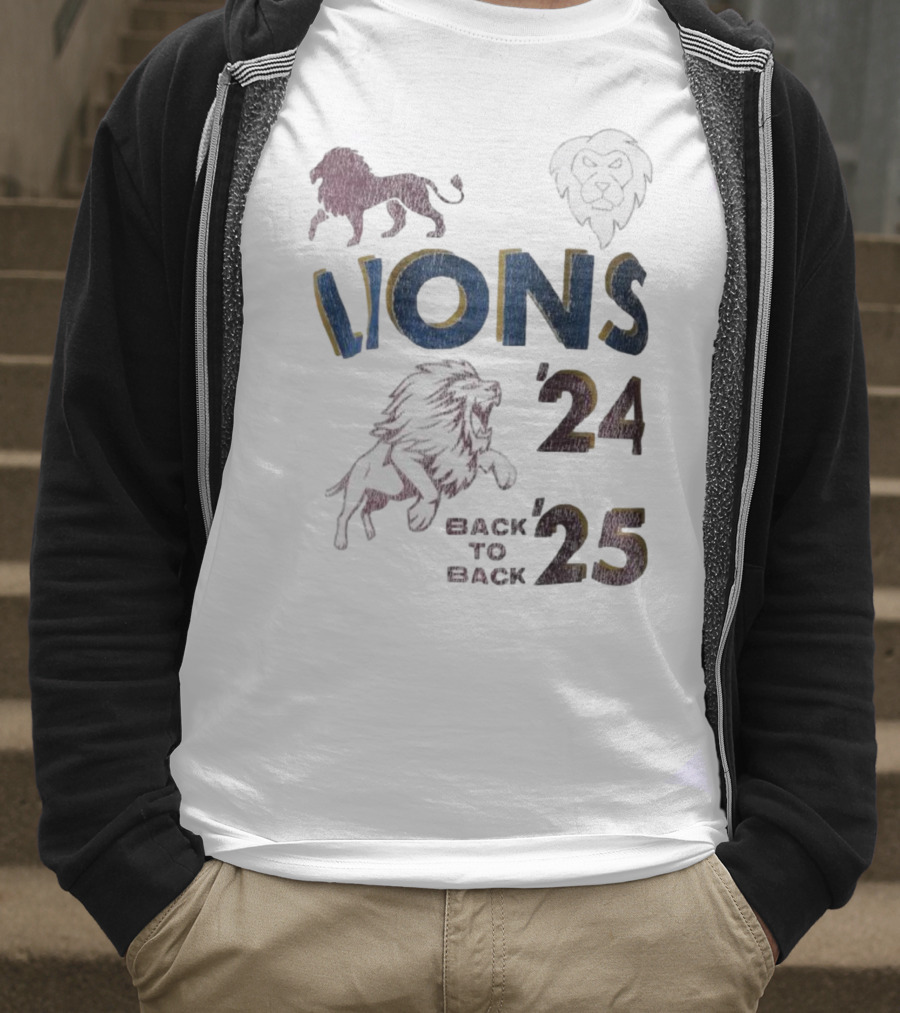 Lions Pride Back To Back '24 '25 T-Shirt