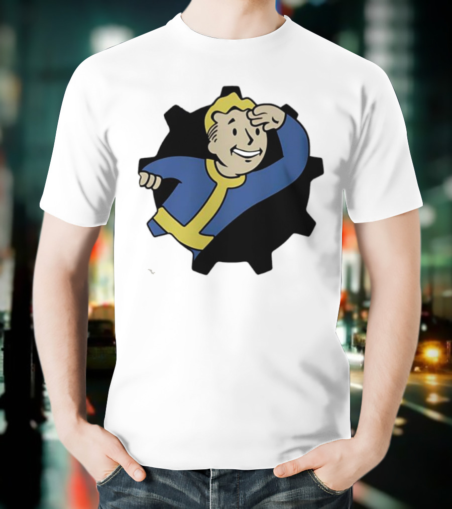 Fallout Vault Boy Lookout Iconic Pose T-Shirt