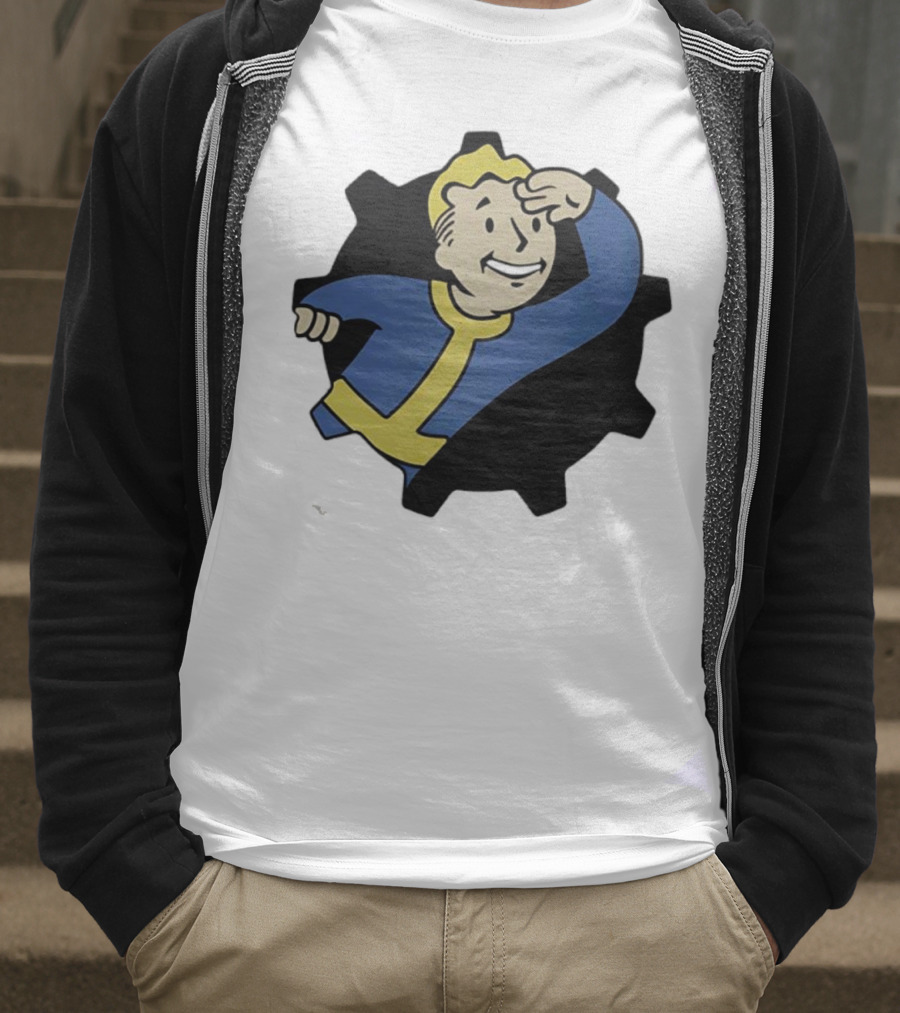 Fallout Vault Boy Lookout Iconic Pose T-Shirt