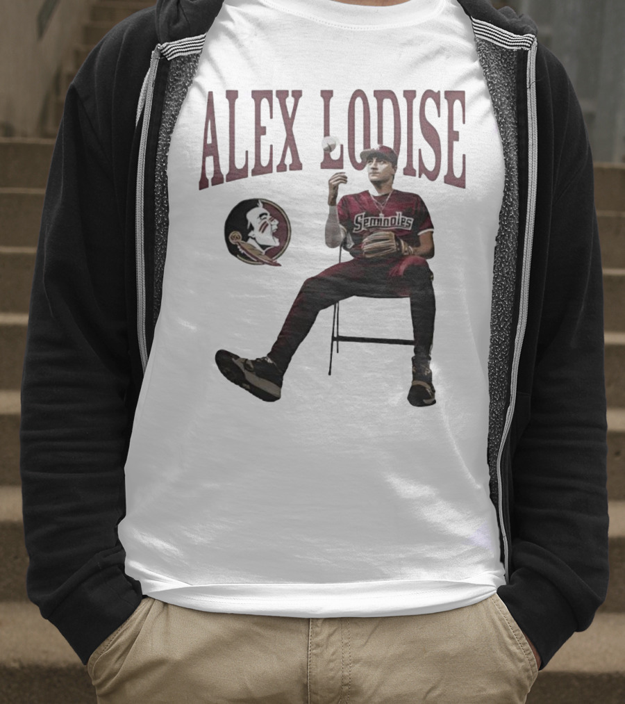 Florida State Seminoles Alex Lodise FSU Baseball Seminoles Icon T-Shirt