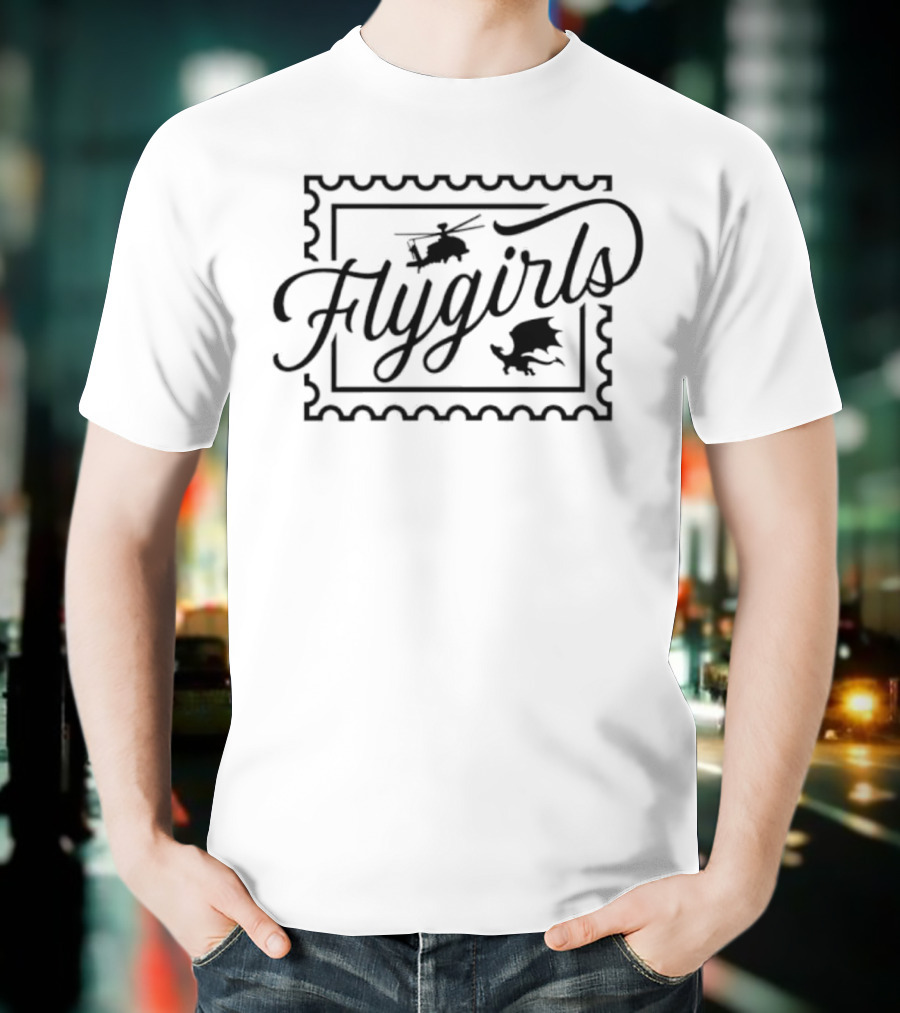 Rebecca Yarros Flygirls Stamp Aviation Enthusiasts Vintage Style T-Shirt