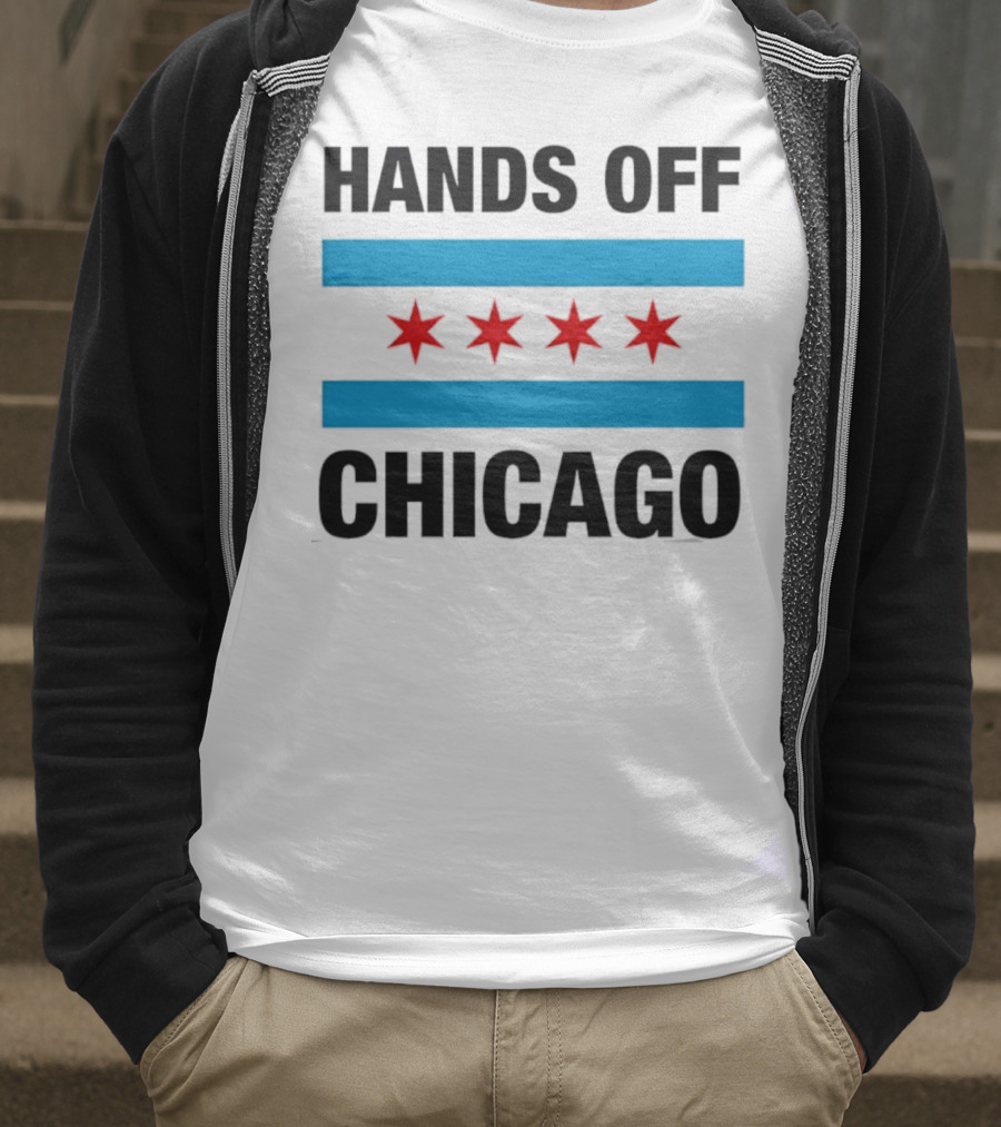 Chicago Flag Iconic Four Red Stars Blue Stripes T-Shirt