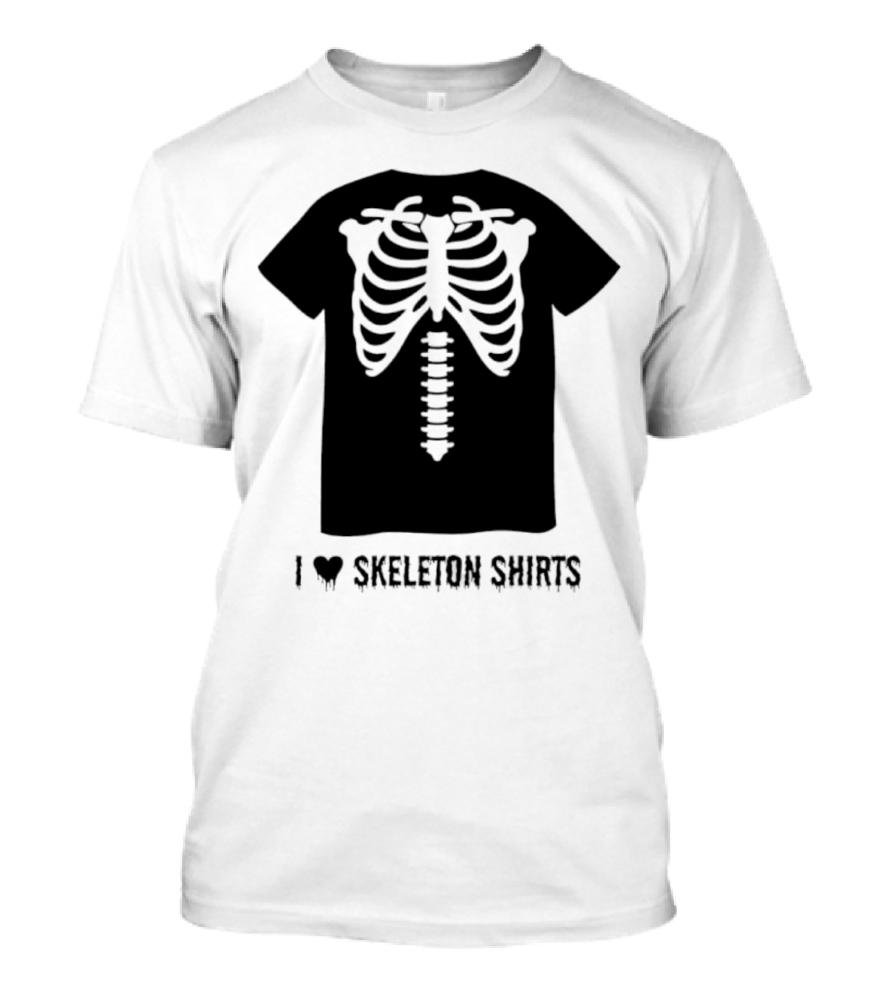 I Love Skeletons Heart Original Skeleton T-Shirt