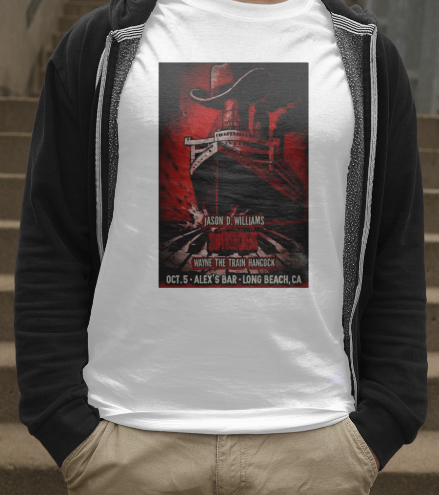 Jason D Williams Supersuckers Wayne Hancock Oct 5 Alex’s Bar Long Beach CA T-Shirt