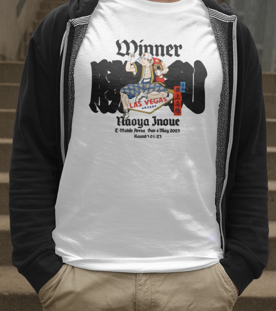 Monster Naoya Inoue Winner Las Vegas Nevada August 25 Round 10 323 T-Shirt