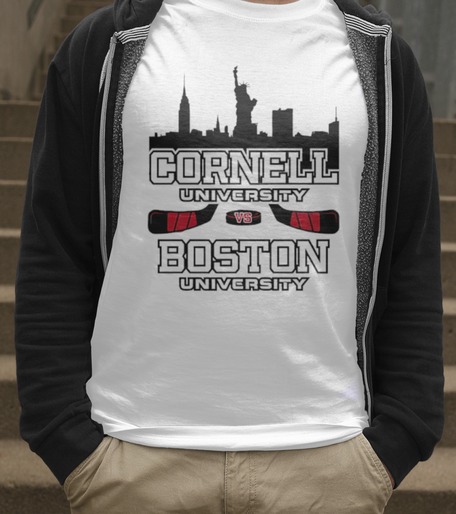 Red Hot Hockey Cornell University Boston University V8 T-Shirt