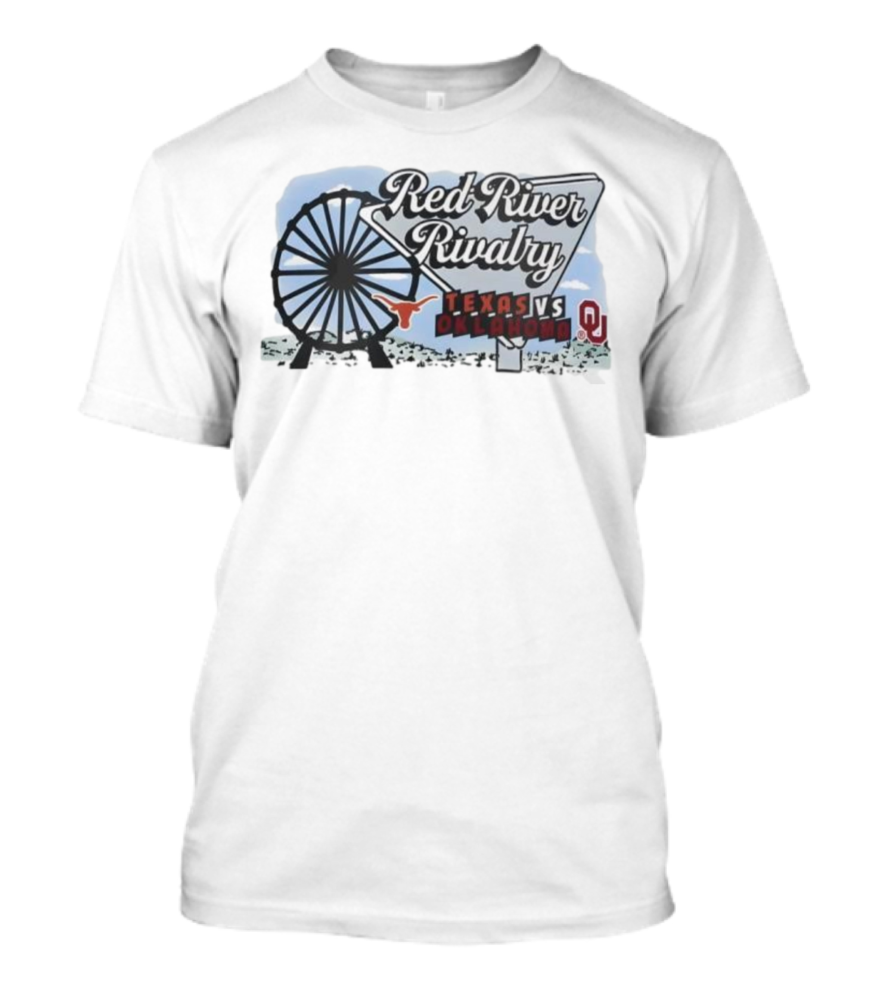 Red River Rivalry Texas Vs Oklahoma T-Shirt