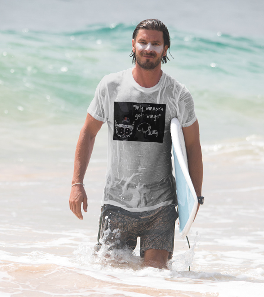 Thomas Number 88 Only Winners Get Wings Signature T-Shirt