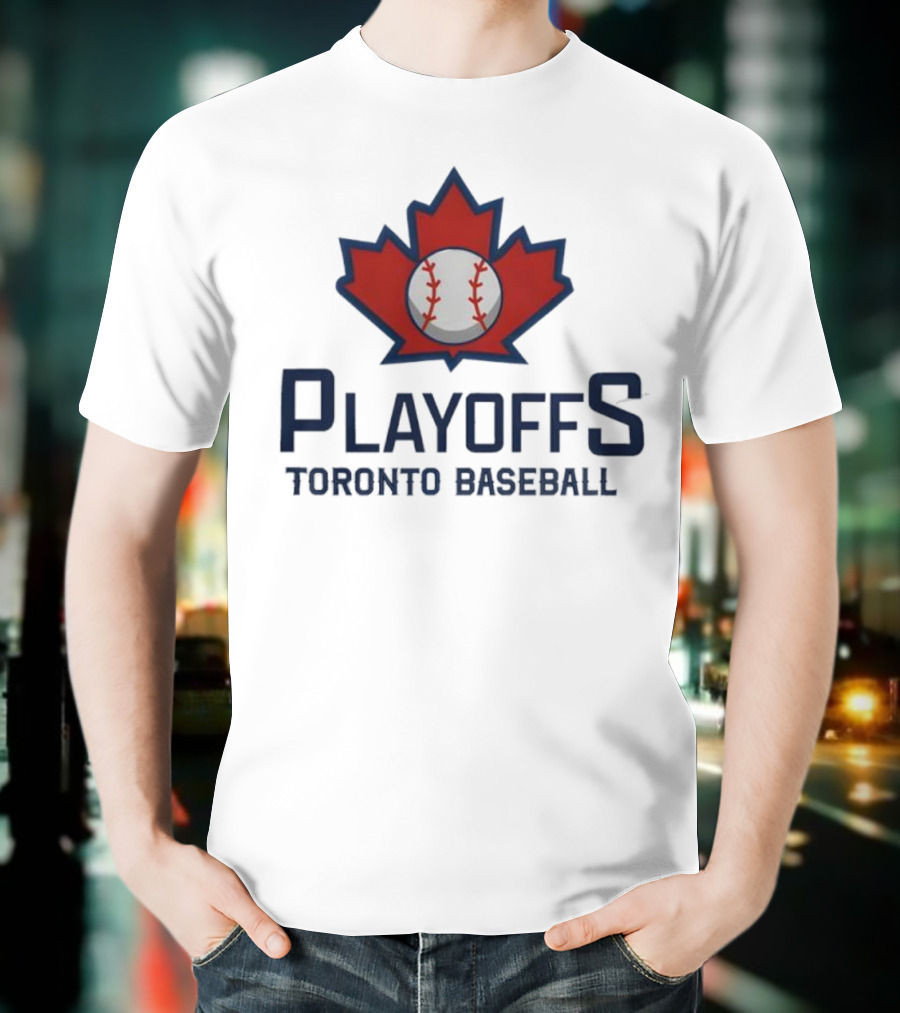 Toronto Baseball Playoffs Maple Leaf Icon T-Shirt