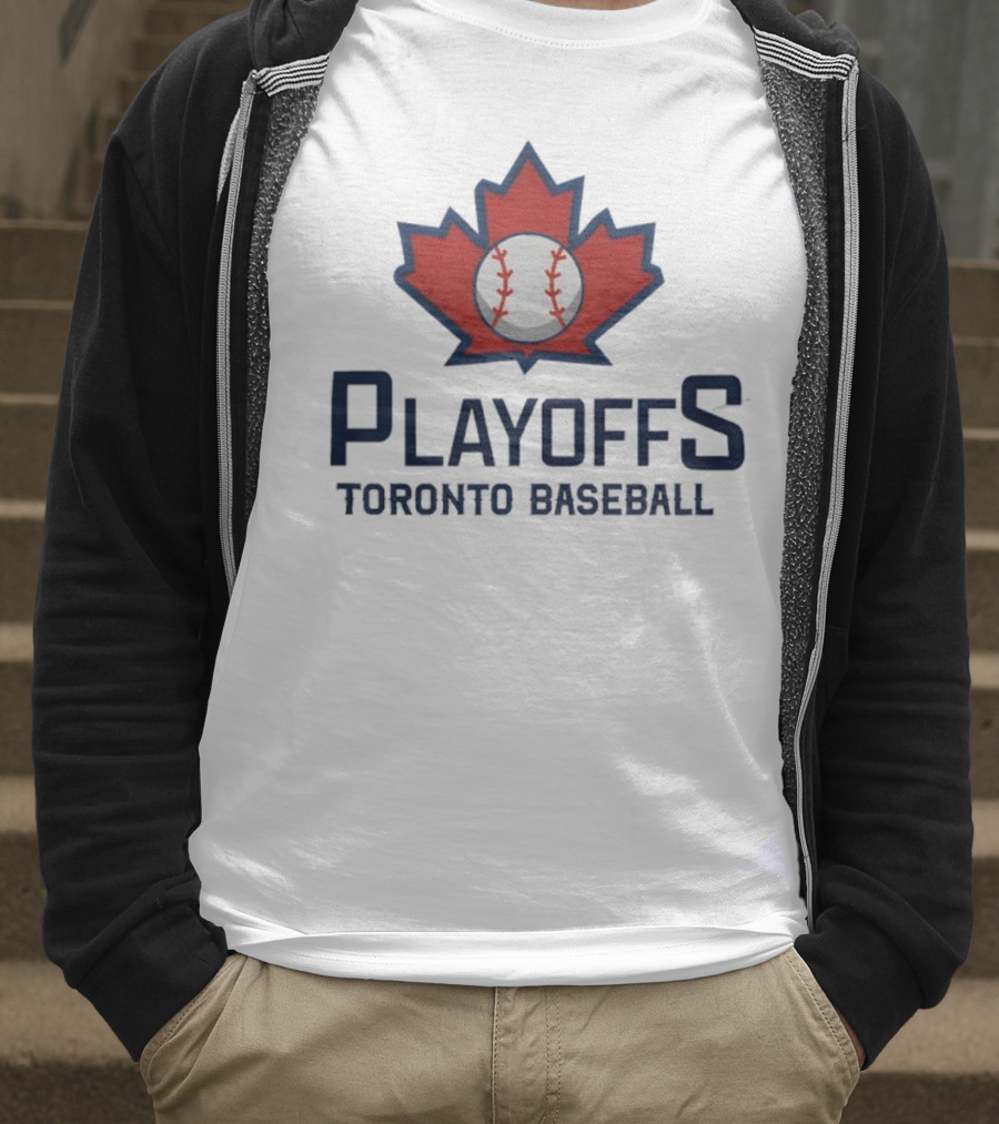 Toronto Baseball Playoffs Maple Leaf Icon T-Shirt