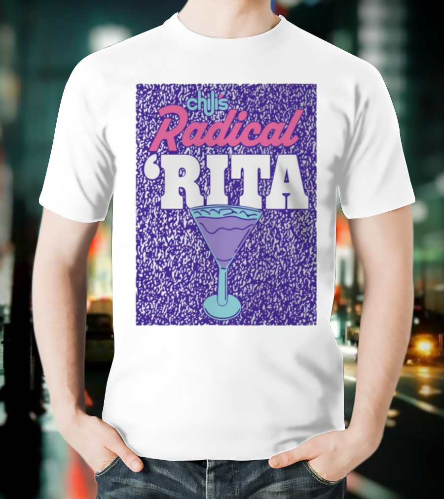 Chili's Radical Rita Retro Cocktail Margarita Vibes T-Shirt