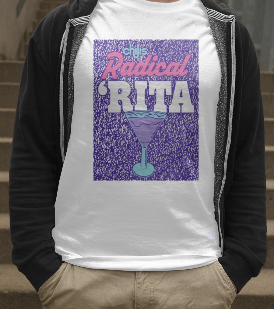 Chili's Radical Rita Retro Cocktail Margarita Vibes T-Shirt