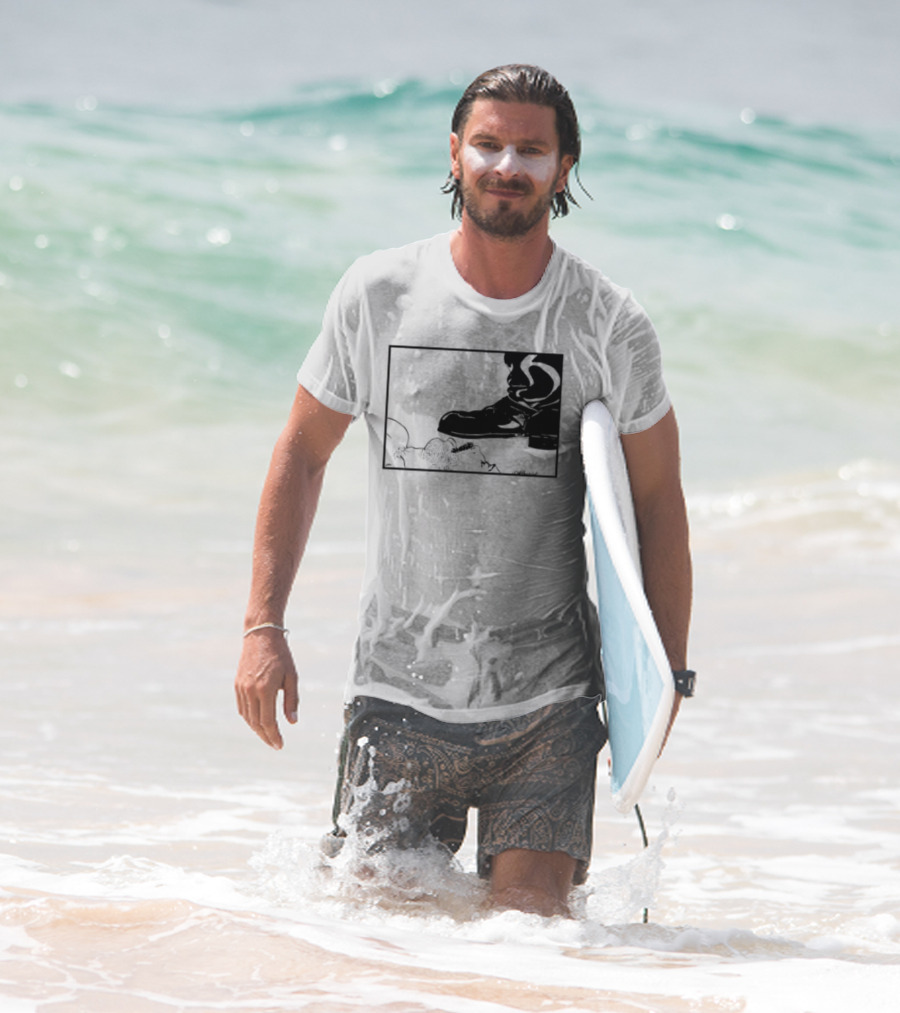 Gay Leather Boot LGBTQ Boseck Bondage Pride T-Shirt