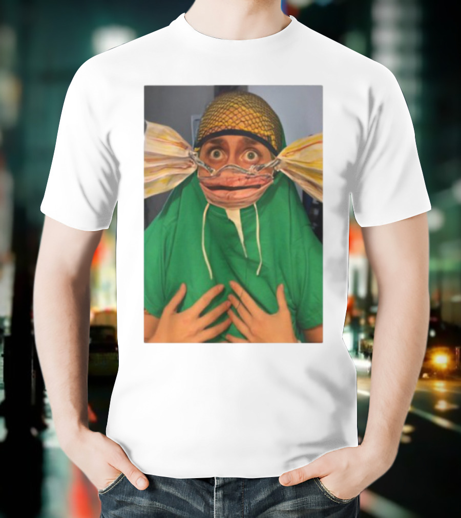 Homesweethome Catfish Mask Costume Creative Look T-Shirt