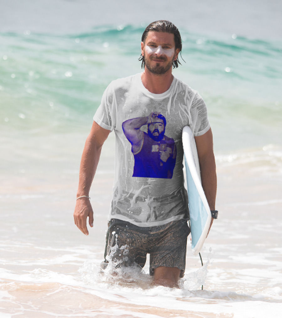 Karltowns Wearing Jason Dantona NYC Basketball Theme Blue Tone T-Shirt