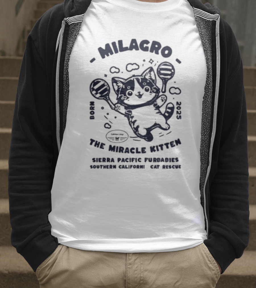 Milagro The Miracle Kitten Maria Souza Puppykat Coincidences Are Never T-Shirt