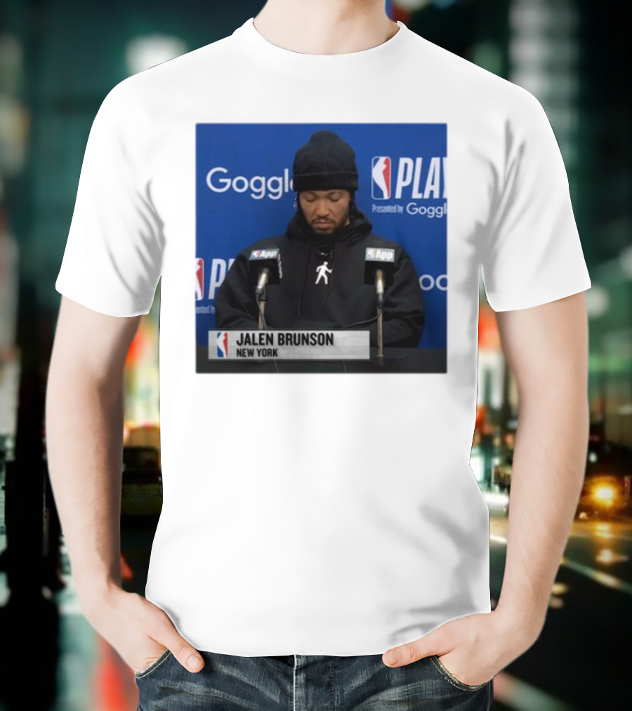 Jalen Brunson New York Press Conference NBA Playoffs Presented By Google T-Shirt