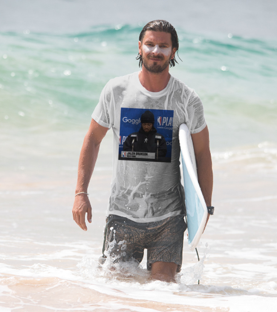 Jalen Brunson New York Press Conference NBA Playoffs Presented By Google T-Shirt