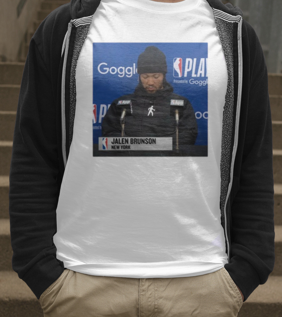 Jalen Brunson New York Press Conference NBA Playoffs Presented By Google T-Shirt