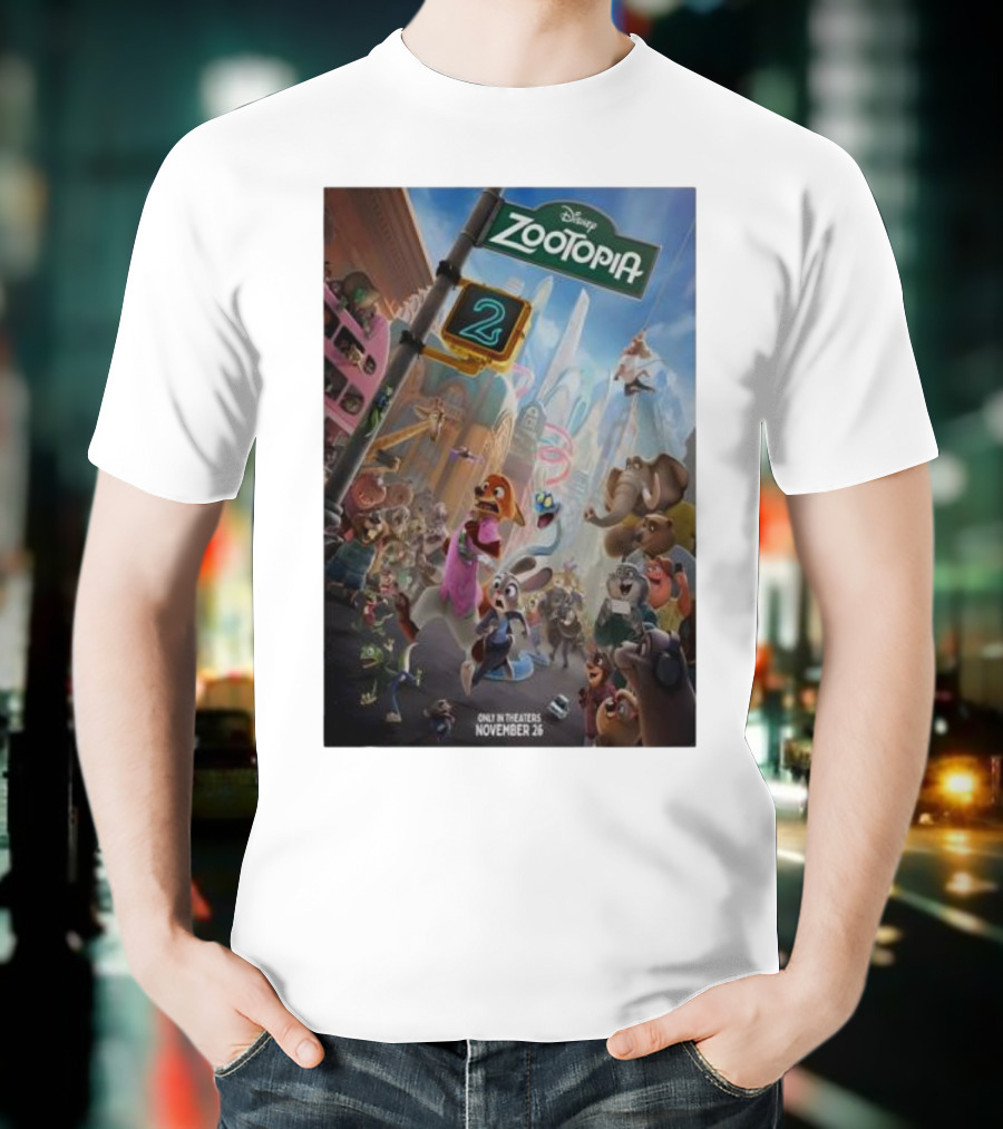 Disney Zootopia 2 Movie November 26 Only In Theaters T-Shirt