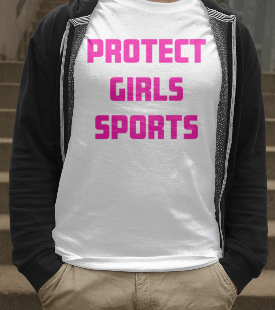 Protect Girls Sports Bold Pink Advocacy Design T-Shirt
