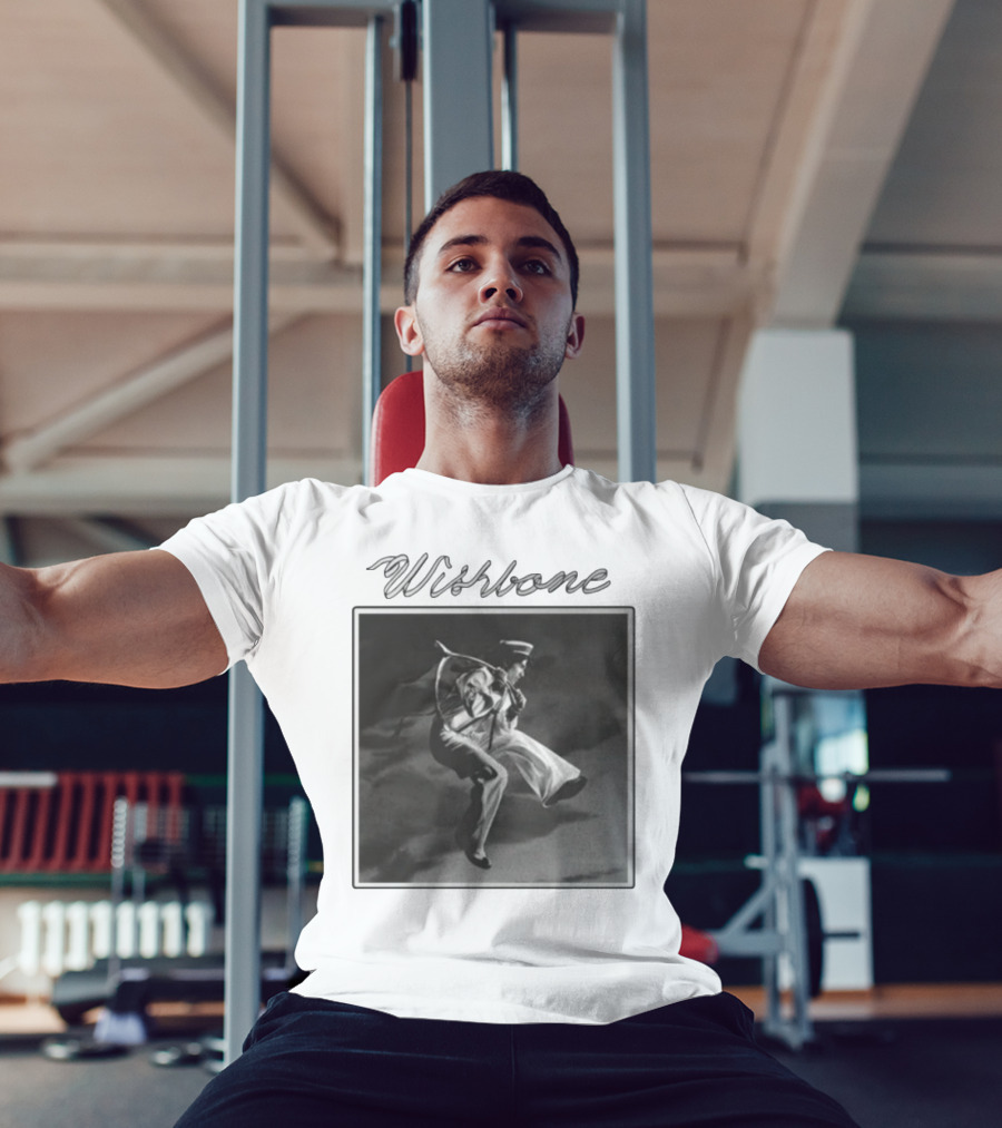 Wishbone Sailor Jumping Album Cover Black And White T-Shirt