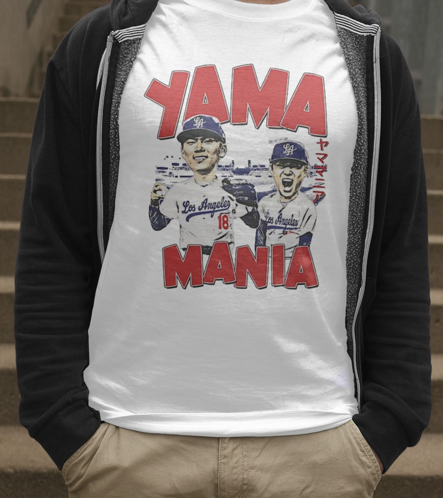 Yama Mania Los Angeles Dodgers Baseball Player 18 T-Shirt