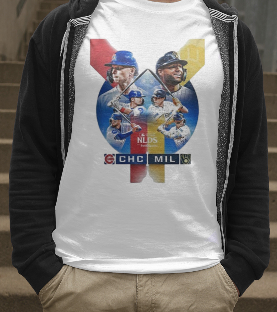 2025 MLB Postseason Chicago Cubs Vs Milwaukee Brewers NLDS Matchup T-Shirt