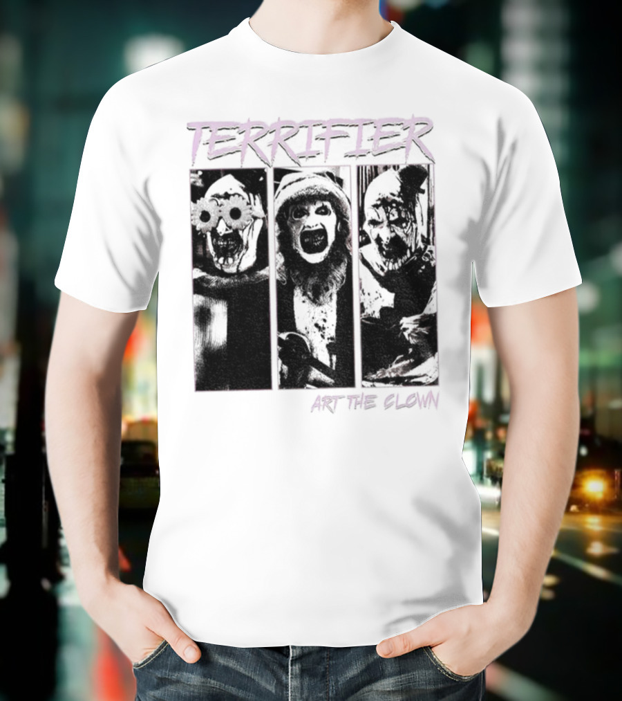 Terrifier Art The Clown Horror Halloween Spooky Clown T-Shirt