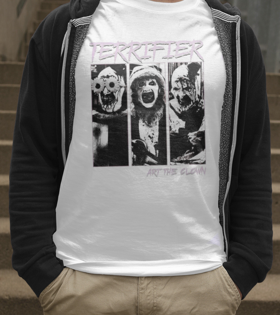 Terrifier Art The Clown Horror Halloween Spooky Clown T-Shirt
