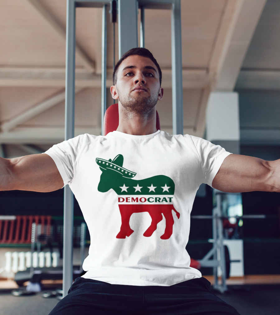 Democrat Donkey Sombrero Stars Cinco De Mayo Celebration T-Shirt