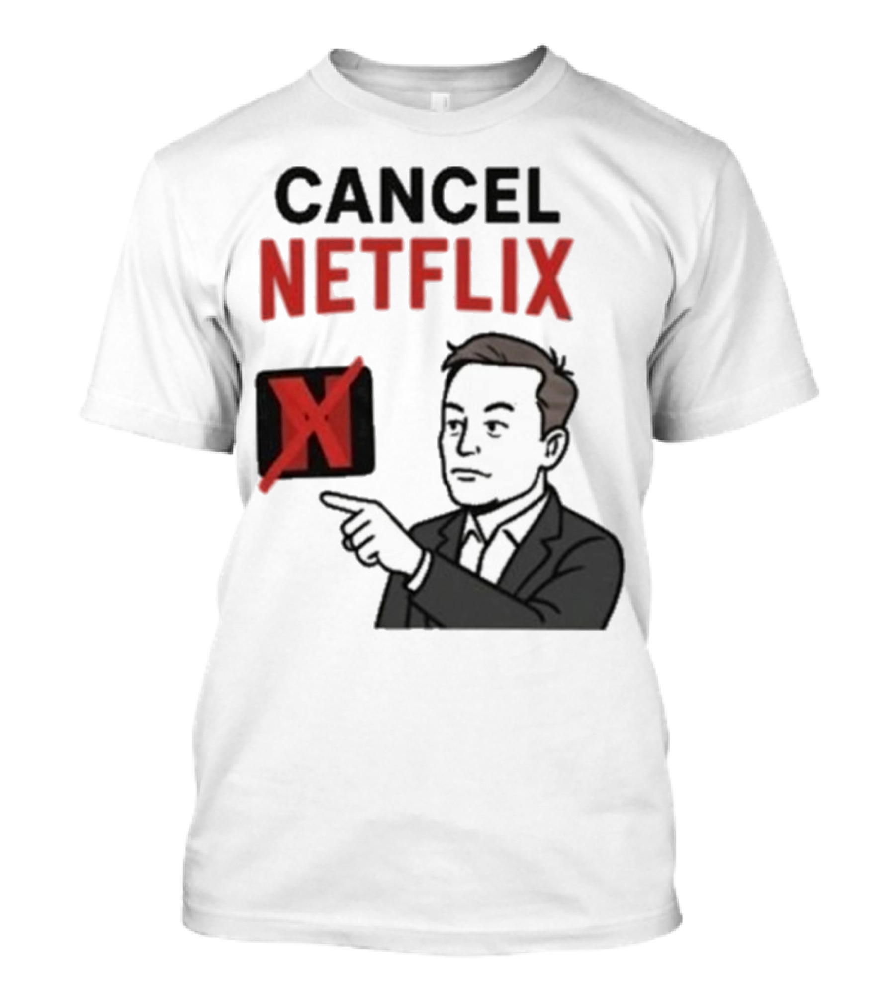 Cancel Netflix Elon Musk Meme Viral Support T-Shirt
