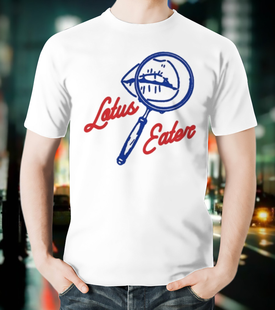 Lotus Eater Eye Magnifying Glass Logo T-Shirt