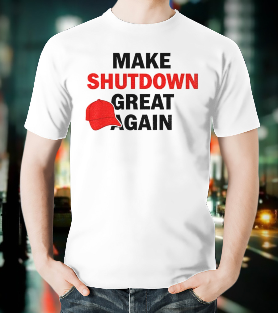 MAGA Make Shutdown Great Again Red Hat T-Shirt