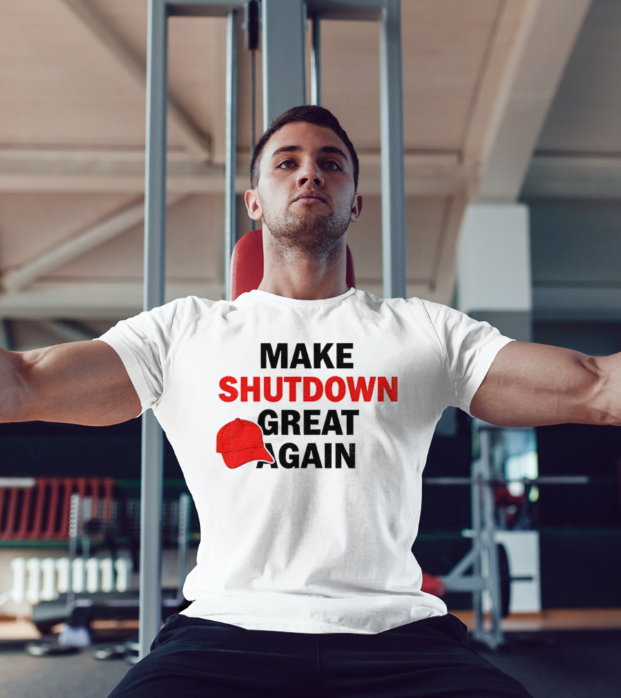 MAGA Make Shutdown Great Again Red Hat T-Shirt