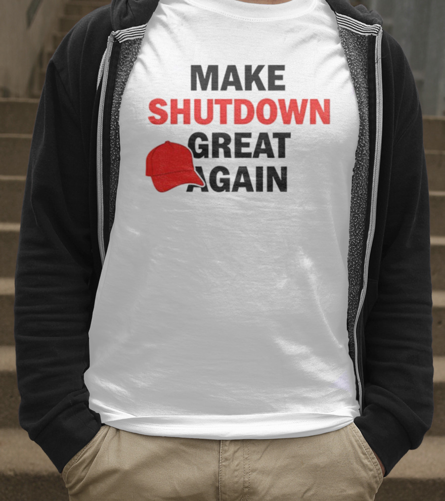 MAGA Make Shutdown Great Again Red Hat T-Shirt